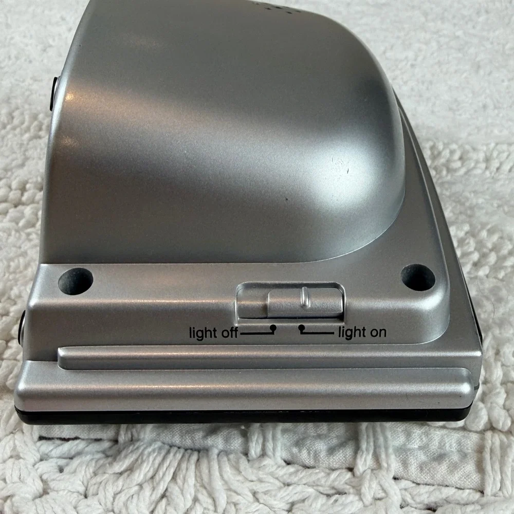 Timex Digital Alarm Clock Silver Black LCD Display Snooze Light T121B